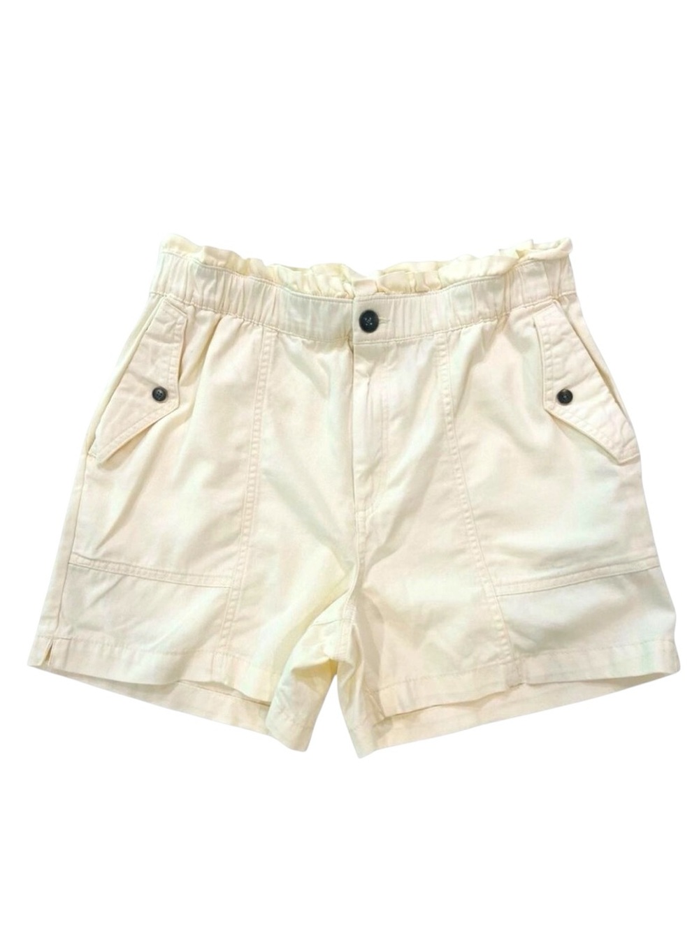 NWT shorts elastic waist pockets cotton high rise medium bermudas Old Navy